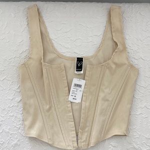 Cute corset blouse, size medium